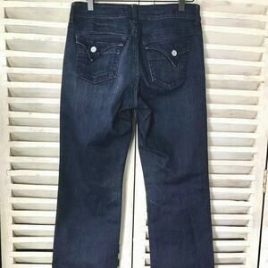 Kut From the Kloth Women's Dark Stretch Denim Mid Rise Boot Cut Jeans Size 6